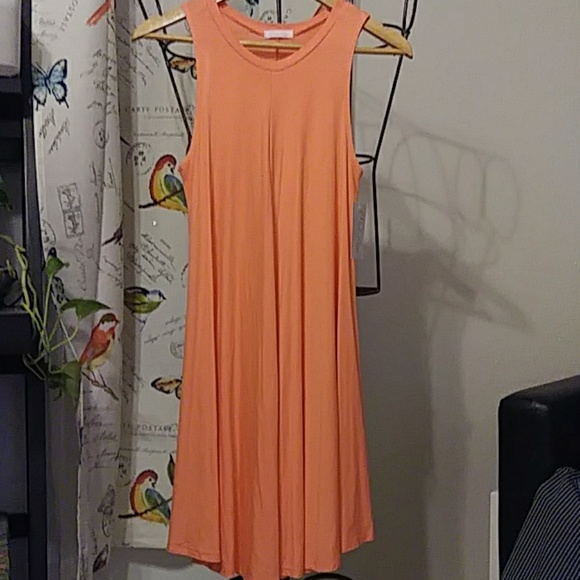 pink lily Dresses & Skirts - NWT peach coral tank dress